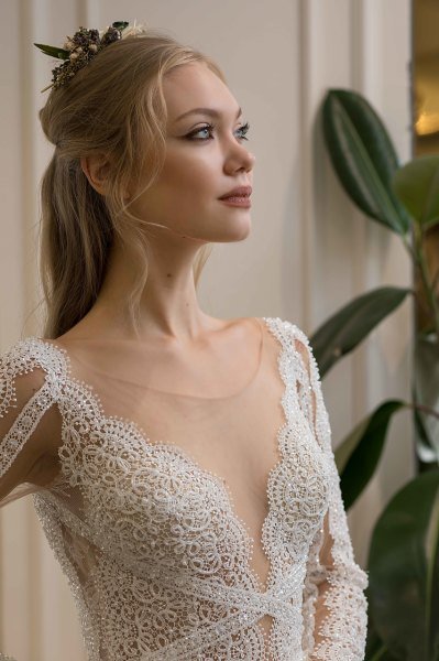 ANGEL - UZUN KOLLU HELEN FORM GELİNLİK