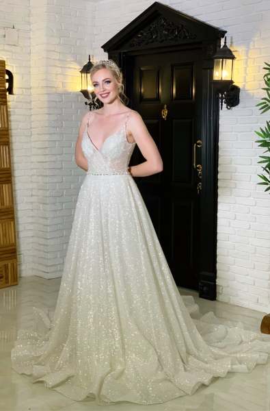 SUN - IŞILTILI HELEN FORM GELİNLİK