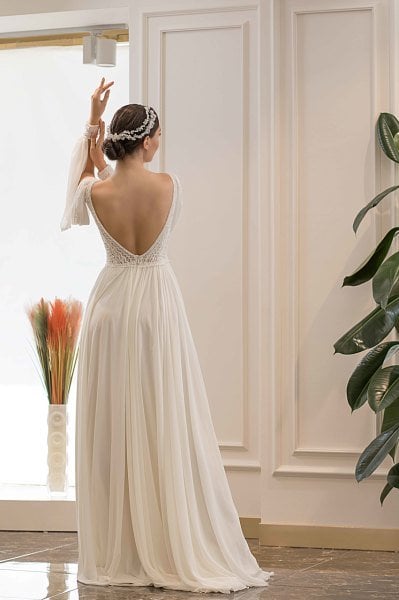 TAMARA - KOLLU HELEN FORM GELİNLİK
