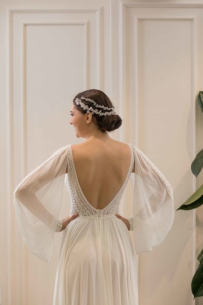TAMARA - KOLLU HELEN FORM GELİNLİK