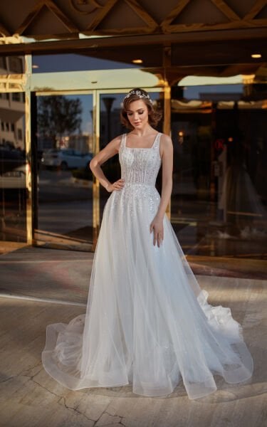 SILVIA- KARE YAKA DETAYLI HELEN FORM