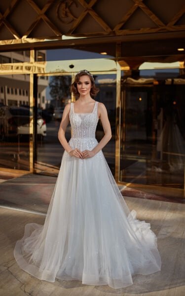 SILVIA- KARE YAKA DETAYLI HELEN FORM