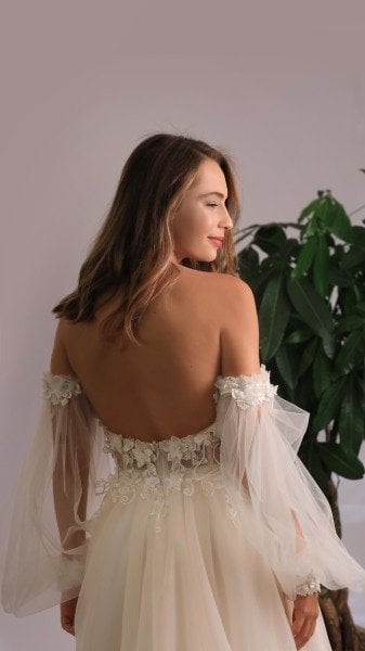 CIGDEM - BALON KOLLU HELEN GELİNLİK